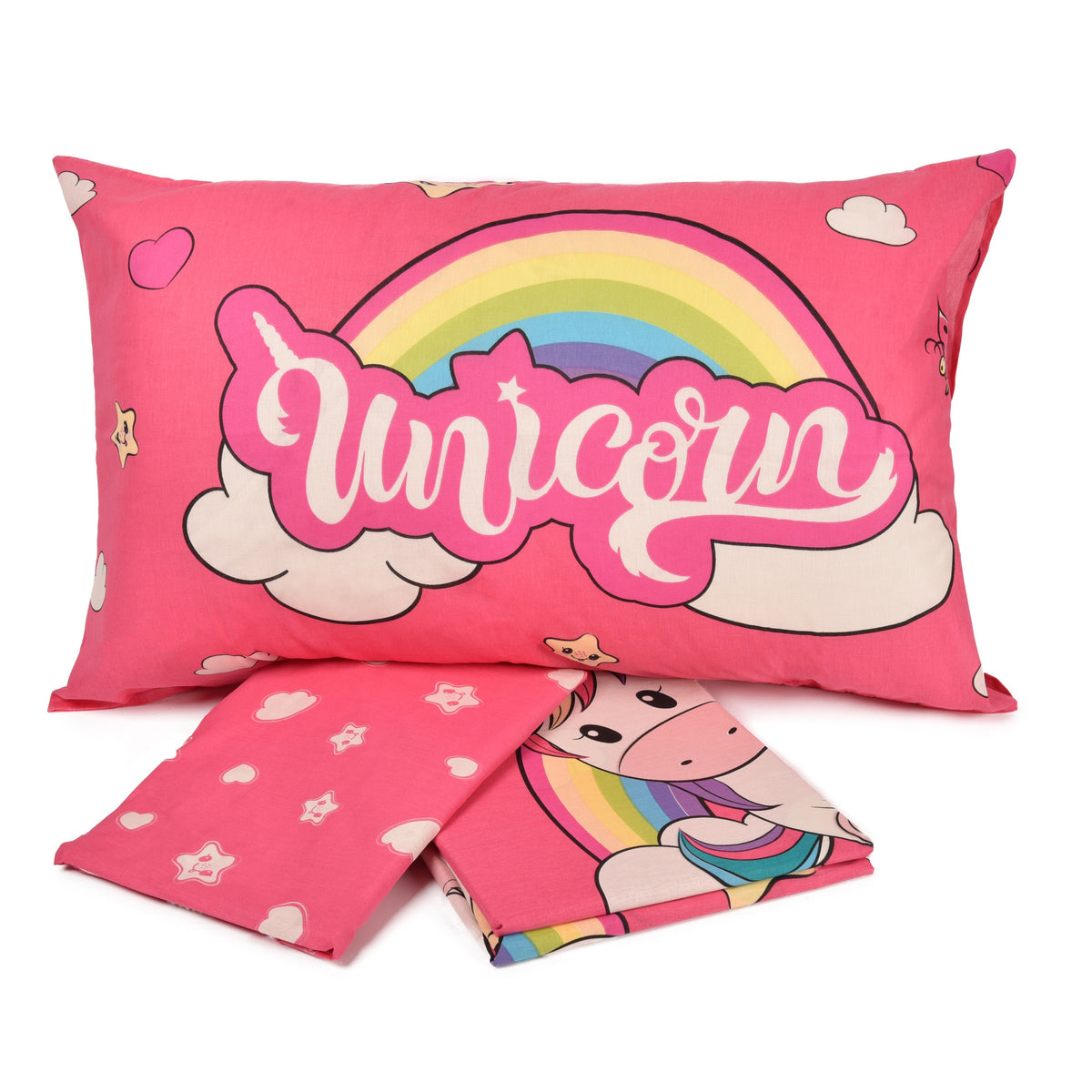 Completo letto unicorni 100% cotone