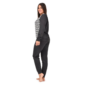 Pigiama donna in punto milano Pied de poule Ambro D6506.23