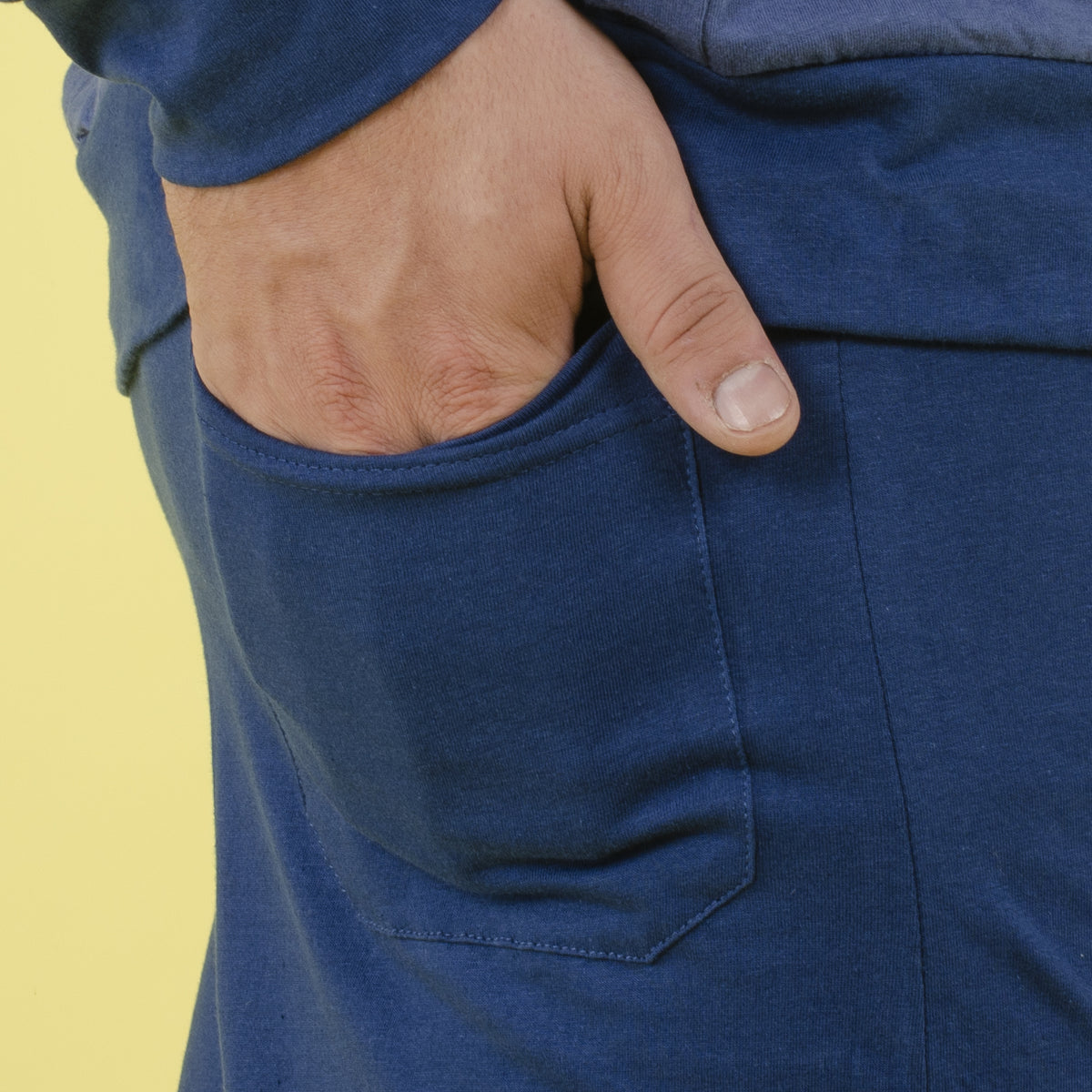 Pigiama uomo cotone leggero Il Granchio GP1041 azzurro denim