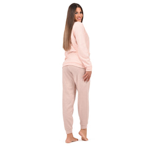 Pigiama donna in punto milano con tasche Karel SE5305