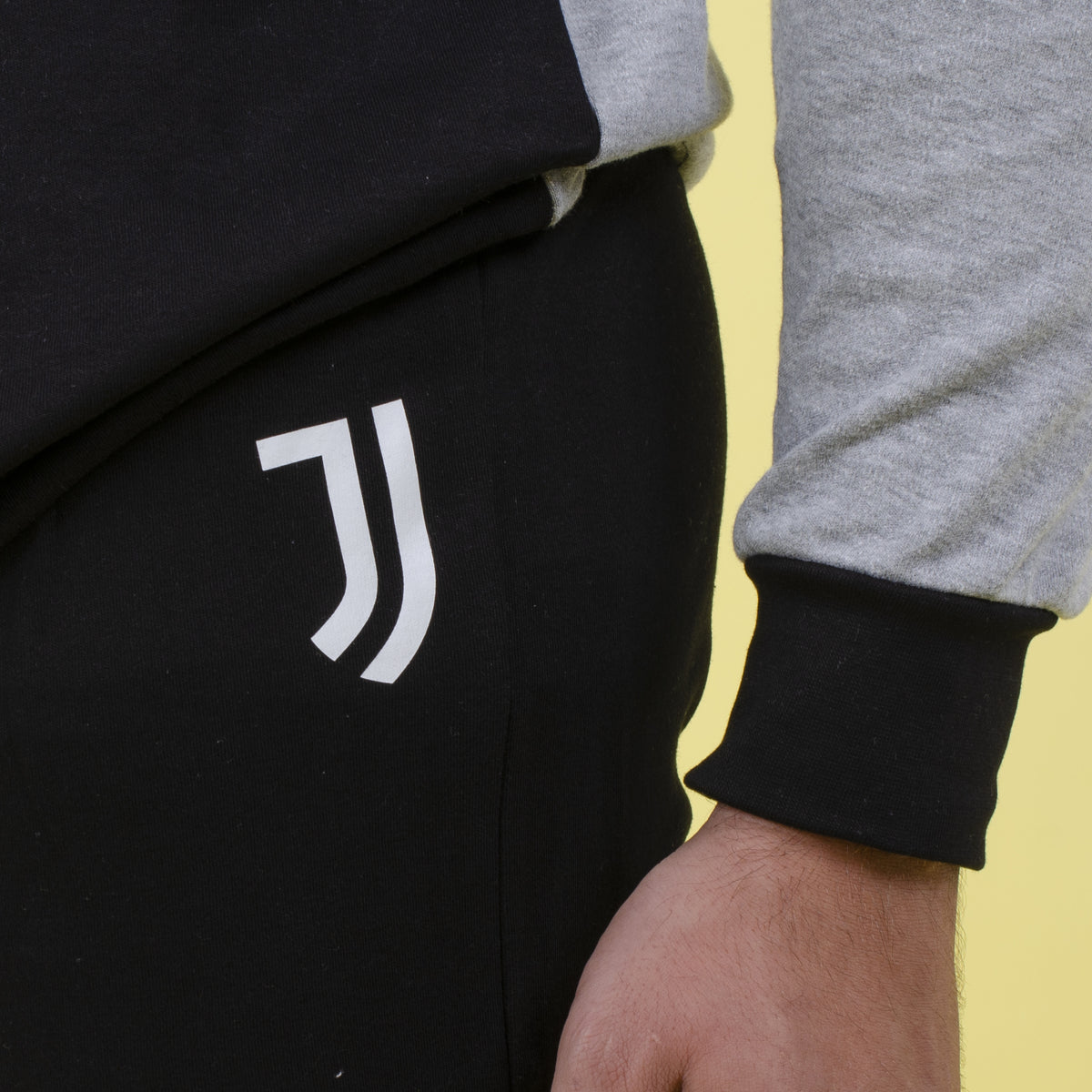 Pigiama tuta uomo Juventus serafino caldo cotone B2JU14115 grigio mel