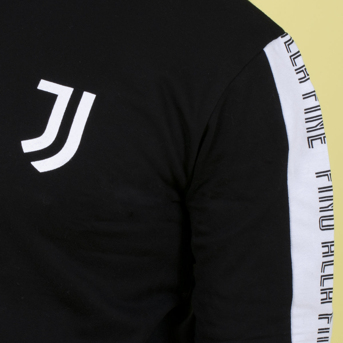 Pigiama tuta uomo Juventus zip cotone felpato B2JU14118 nero