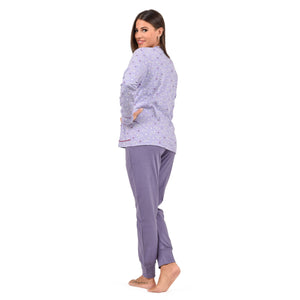 Pigiama donna serafino caldo cotone Infiore SCT1669