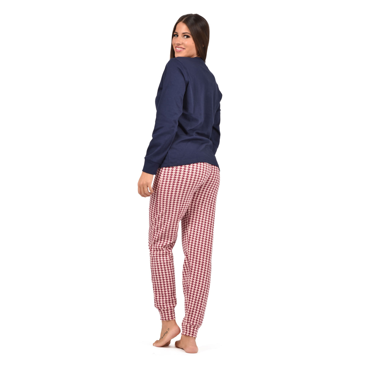 Pigiama donna in caldo cotone cane pie de poul Irge MI1919