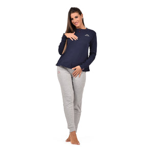 Pigiama donna con bottoncini Kappa caldo cotone KWW 23007