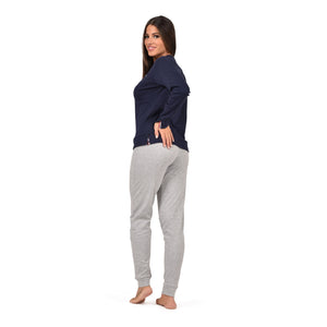 Pigiama donna con bottoncini Kappa caldo cotone KWW 23007