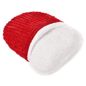 Cuscino pantofolona scaldapiedi ROSSO Preziosa 0017 caldo morbido-Unica