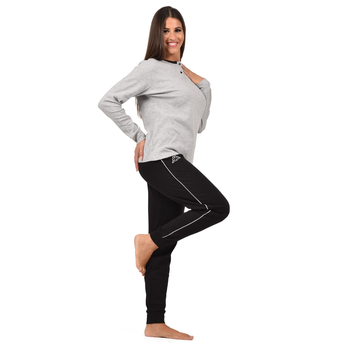 Pigiama donna invernale Kappa KWW 23004 in caldo cotone