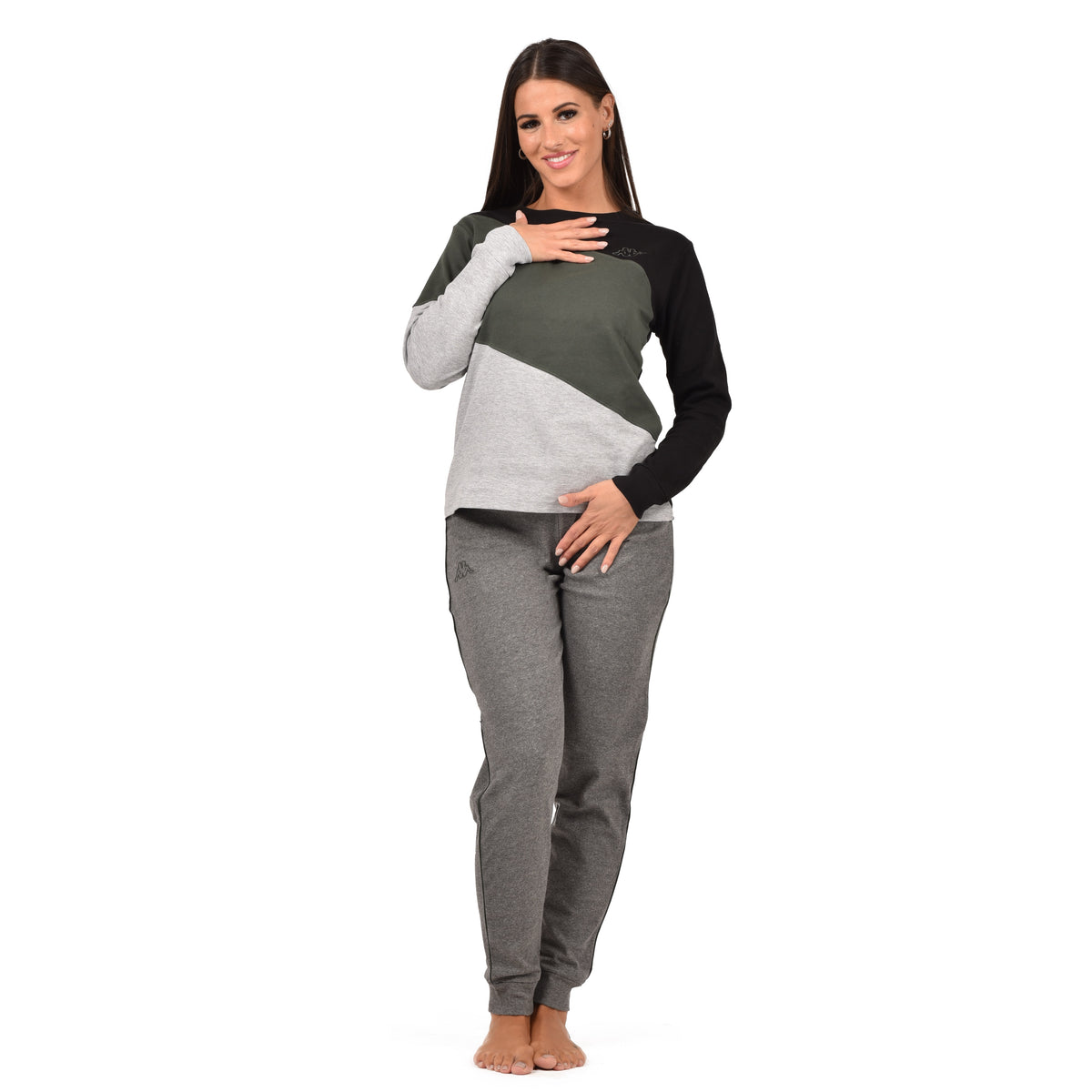 Pigiama donna invernale Kappa KMW 23006 in caldo cotone