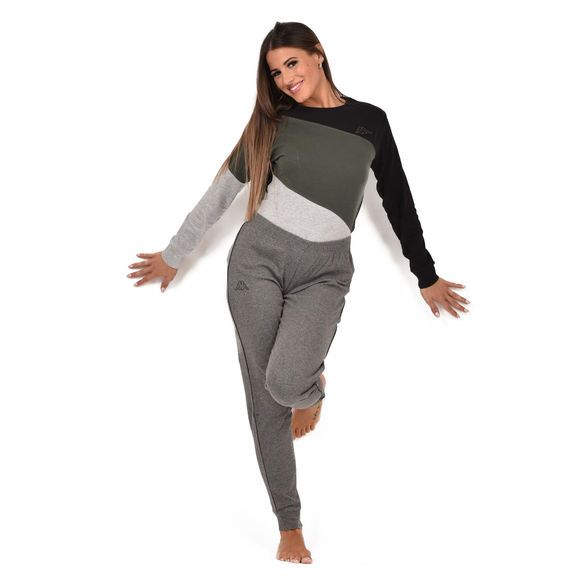 Pigiama donna invernale Kappa KMW 23006 in caldo cotone