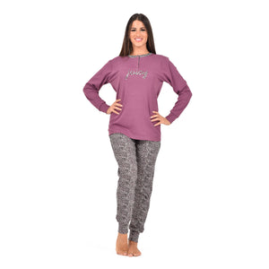 Pigiama donna serafino caldo cotone karelpiù KF5047