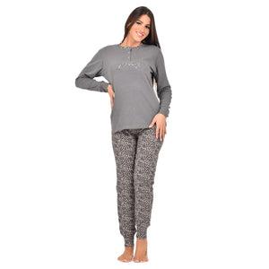 Pigiama donna serafino caldo cotone karelpiù KF5047