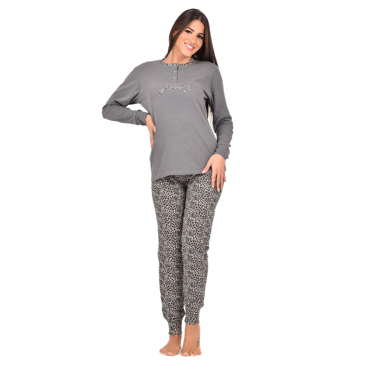 Pigiama donna serafino caldo cotone karelpiù KF5047