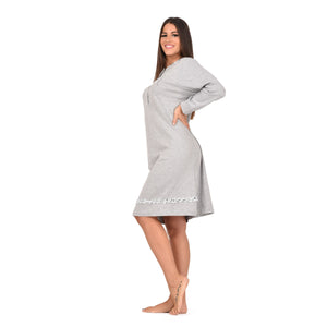 Camicia da notte donna serafino caldo cotone karelpiù KF5028