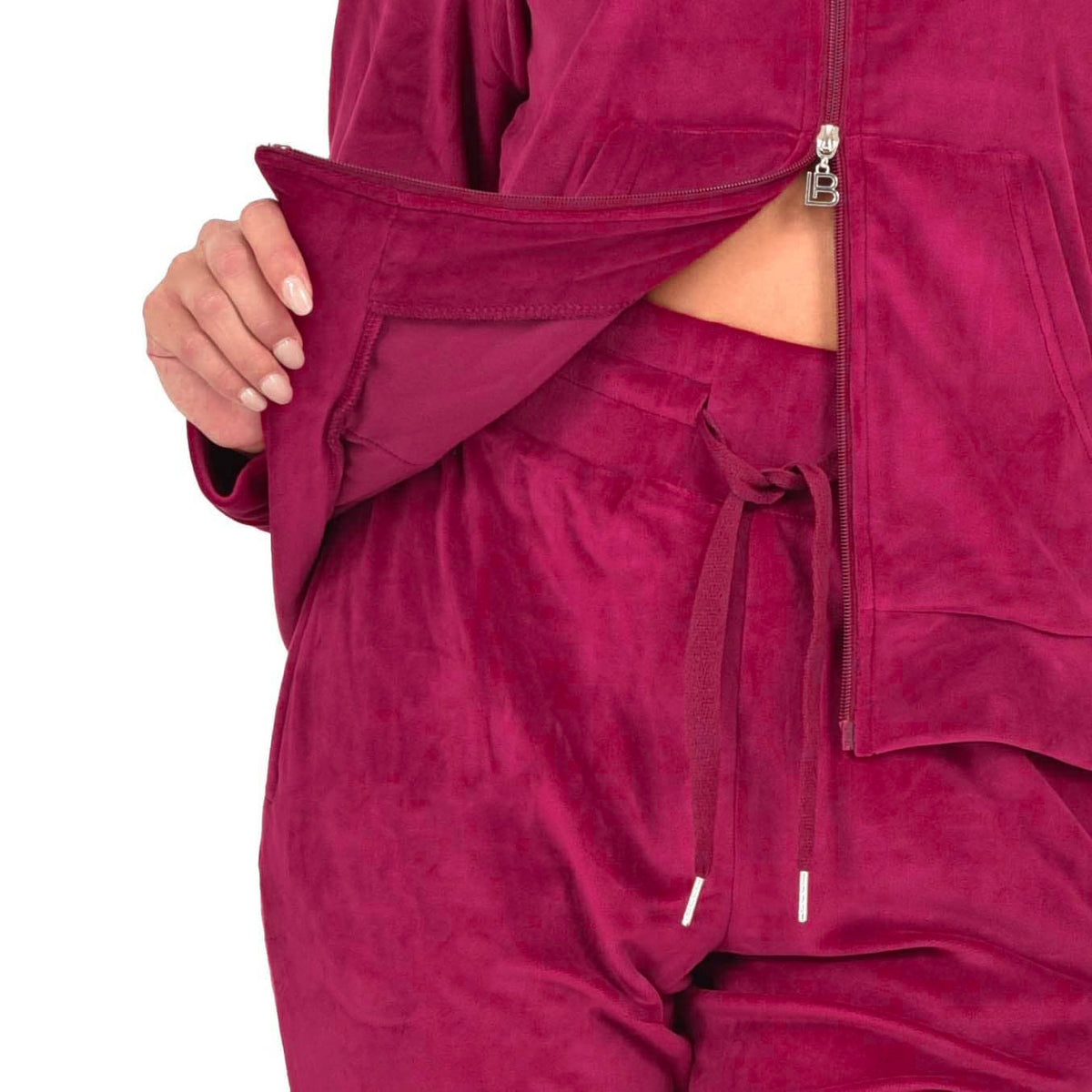 Tuta donna Laura Biagiotti velluto di ciniglia full zip
