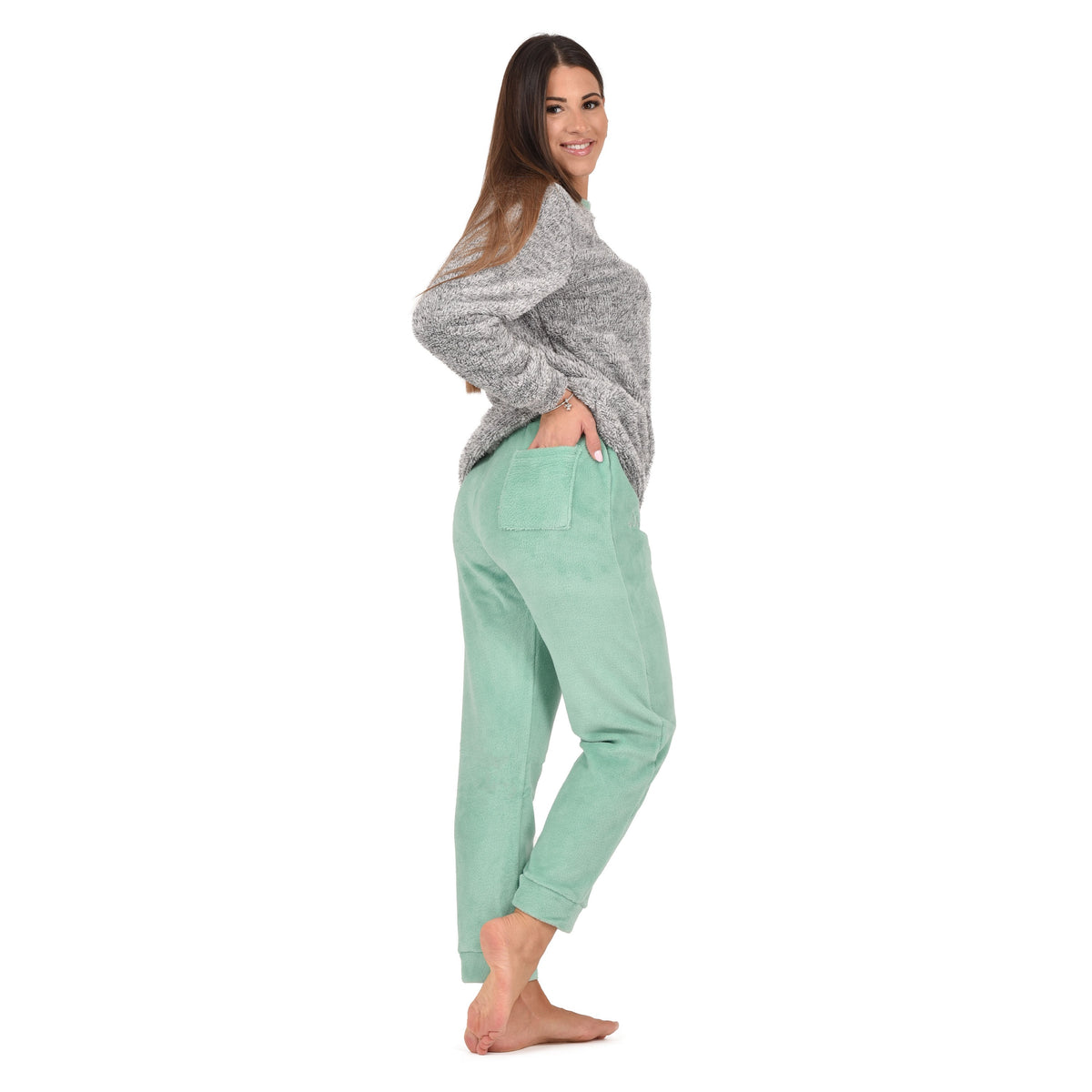 Pigiama donna invernale Kappa KWW23053 pile coral sherpa