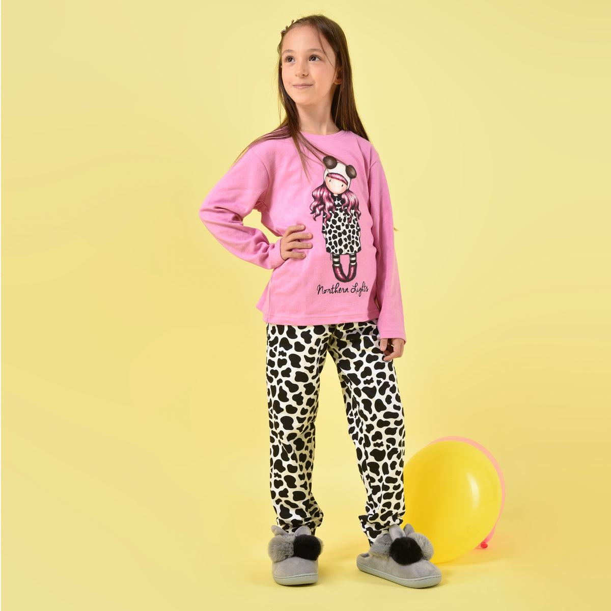 Pigiama bambina invernale Santoro Gorjuss 56626 caldo cotone