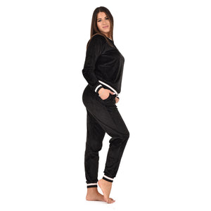 Pigiama donna Cippi 2314-W23 invernale stile tuta ciniglia