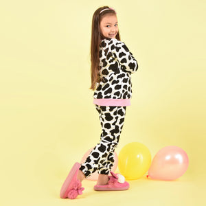 Pigiama bambina pile maculato e rosa bambolina Santoro Gorjuss 56627