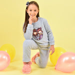 Pigiama bambina Santoro Gorjuss 56622 pile sherpa celeste
