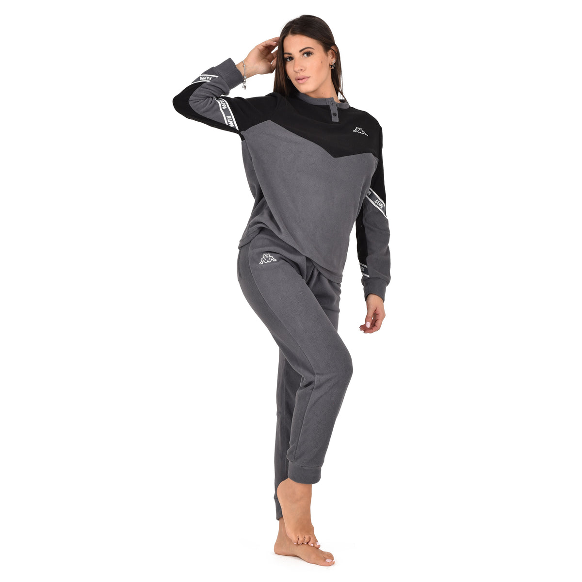 Pigiama donna invernale Kappa KWW23040 pile