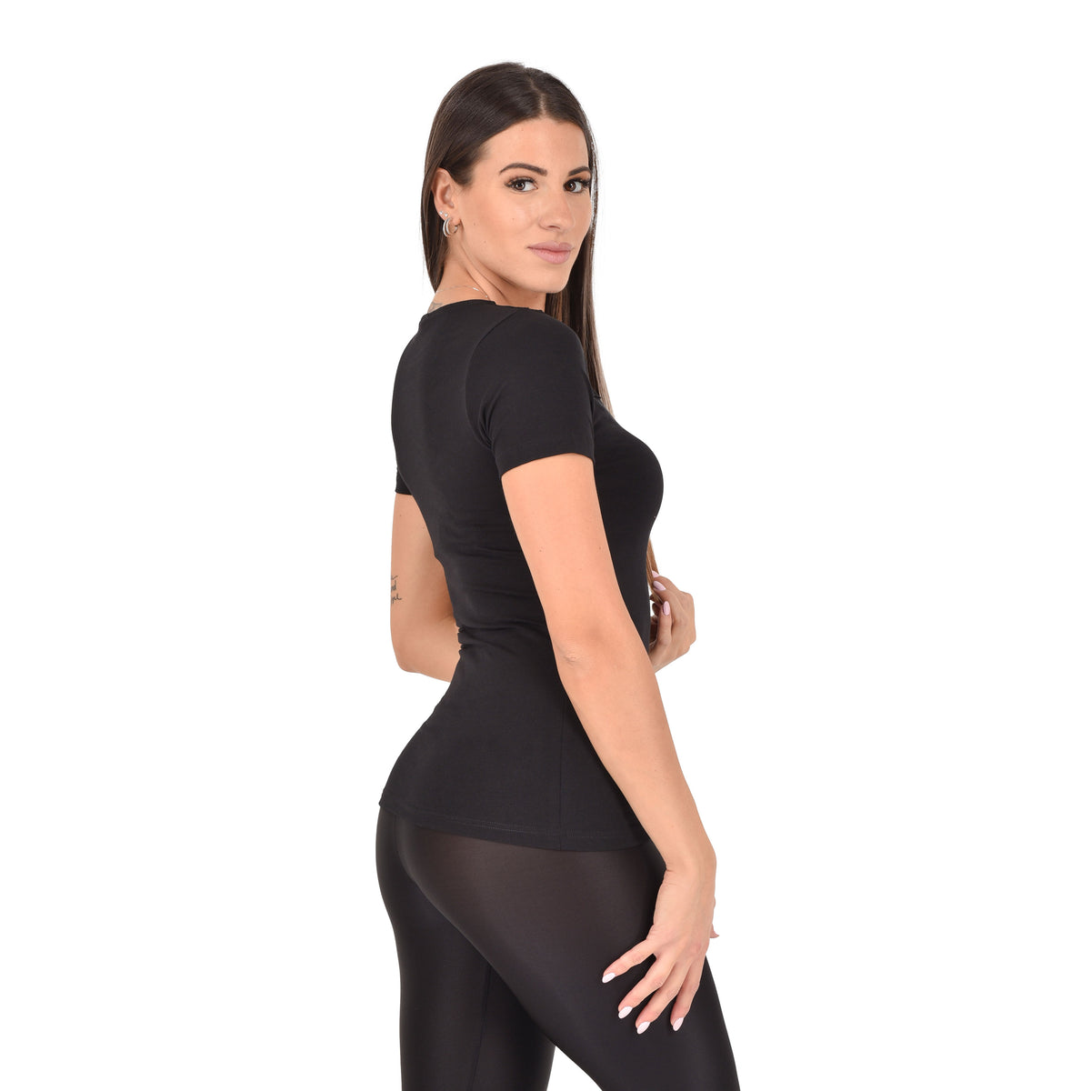 Maglia donna sottogiacca Jadea mezza manica con pizzo 4287