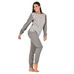 Pigiama donna punto milano caldo cuori Ambro D6507.23