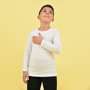 Maglietta intima Brezze bambino caldo cotone manica lunga
