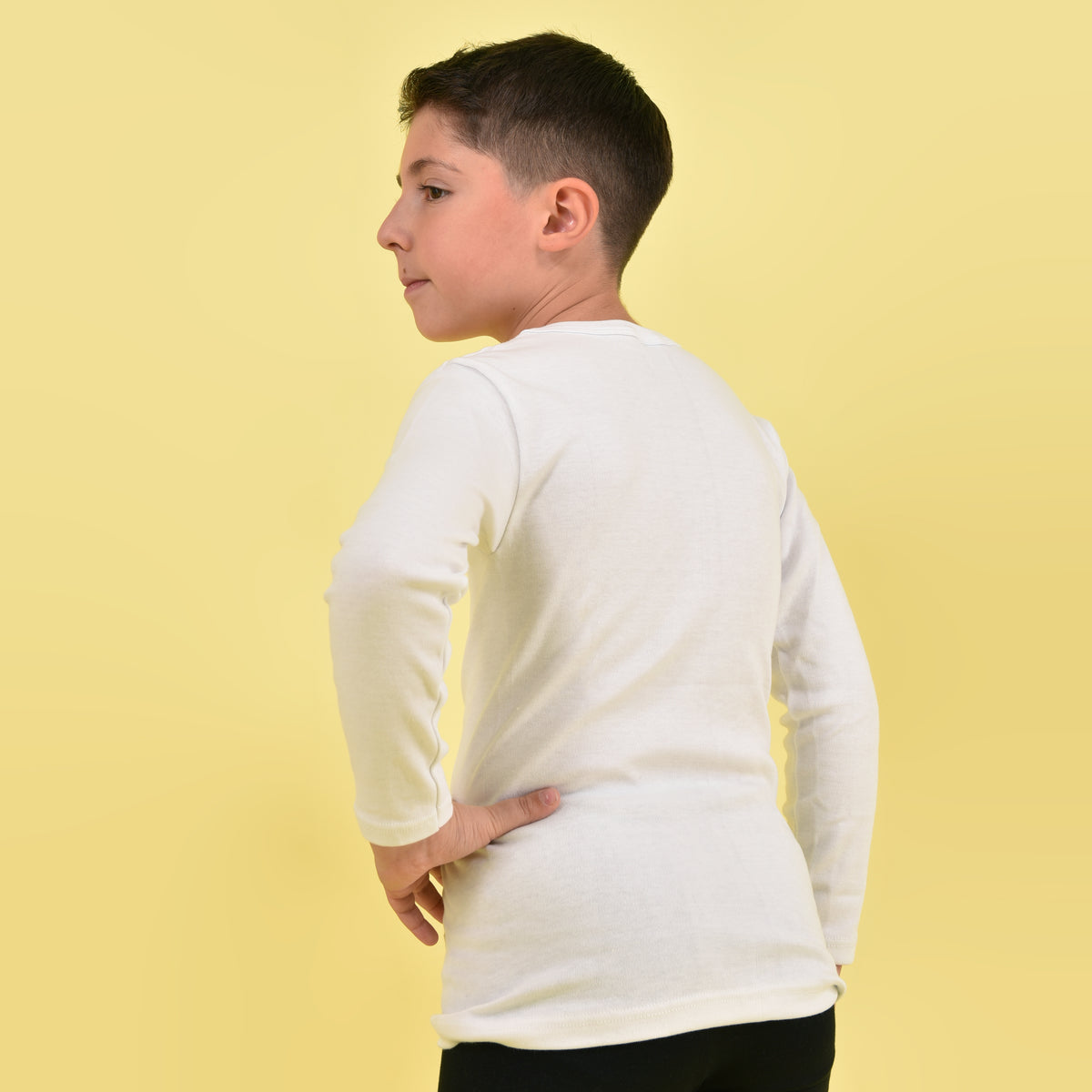 Maglietta intima Brezze bambino caldo cotone manica lunga