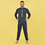 Pigiama uomo invernale Kappa KMW22111 caldo cotone jeans melange