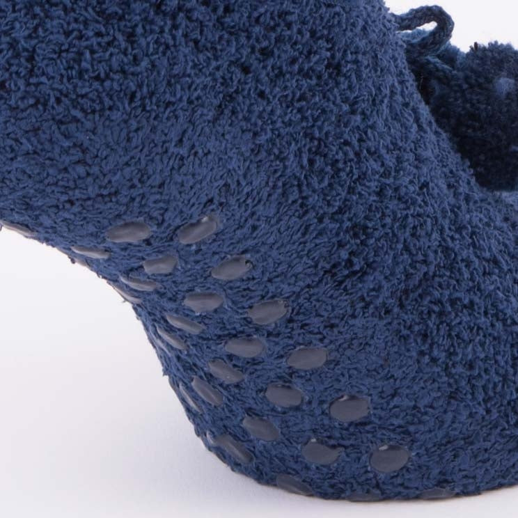 Babbucce scarpette donna antiscivolo Pierre Cardin in ciniglia blu