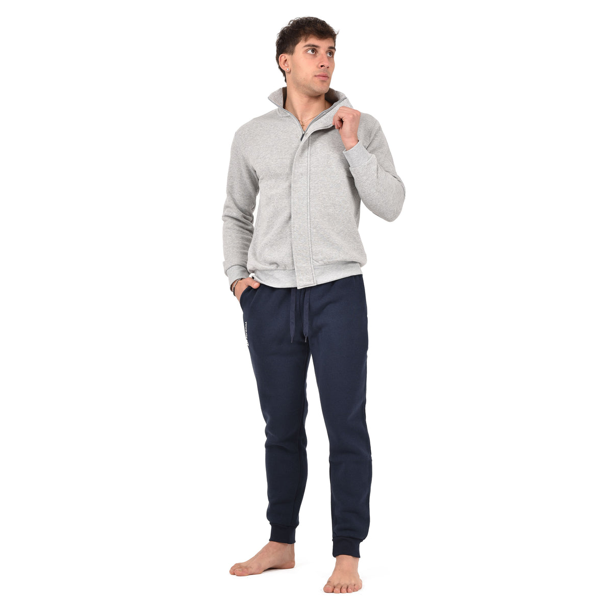 Tuta felpata uomo Superga felpa stile bomber SMW 23156