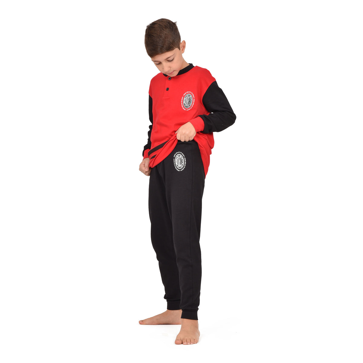 Pigiama bambino AC Milan in caldo cotone T20 1015