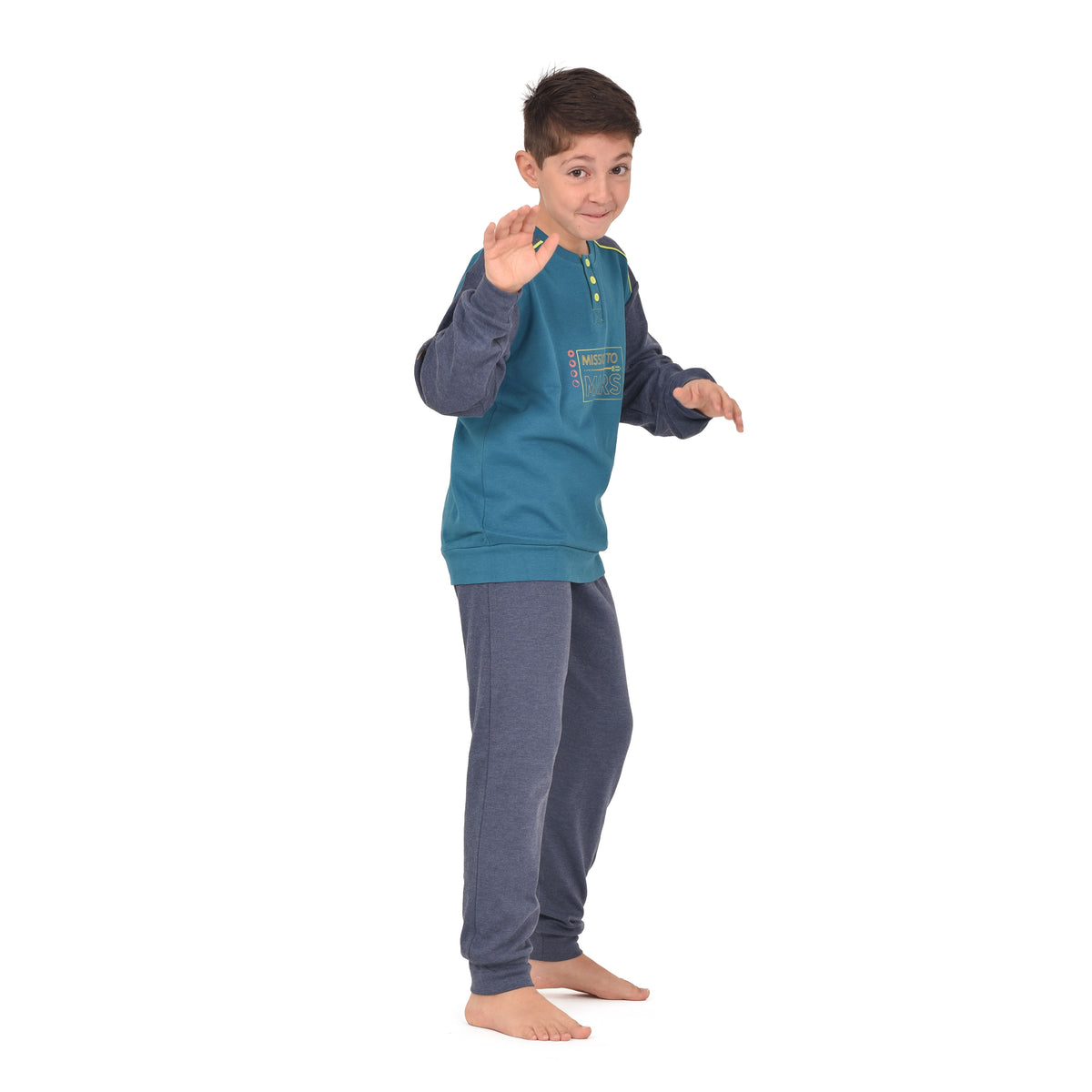 Pigiama bambino caldo cotone Irge IK-393