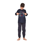 Pigiama bambino in caldo cotone moto con polsini Admas 60885