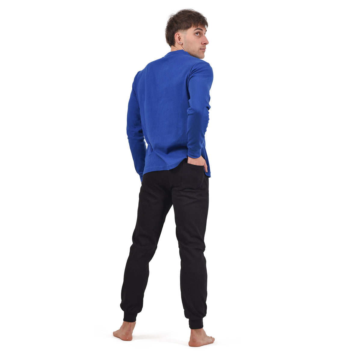 Pigiama uomo serafino Inter in caldo cotone PIGIT10 1065