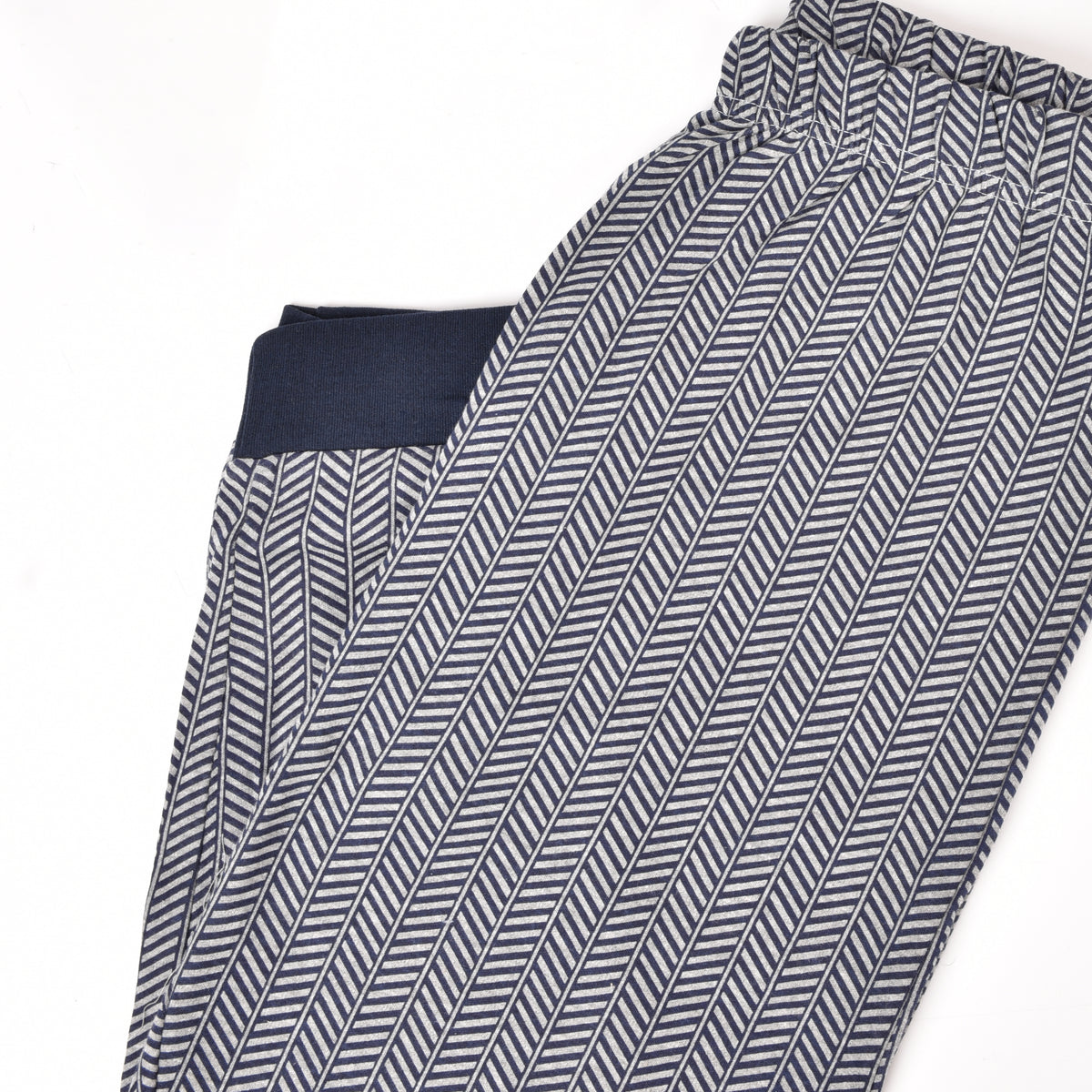 Pigiama uomo caldo cotone blu Ambro 8001