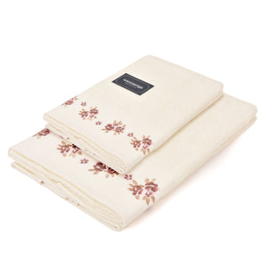 Set asciugamani viso + ospite Sommaruga BA9006 spugna dis 5 panna