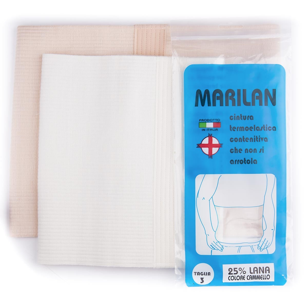 Fascia elastica lombare panciera misto lana