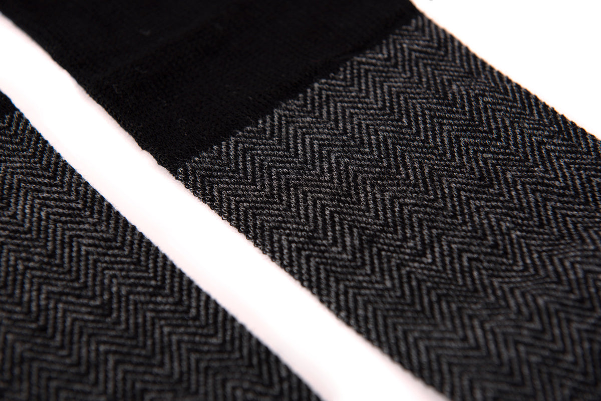 Calze uomo lunghe Meritex 2010 fibra naturale bamboo zigzag 4 paia