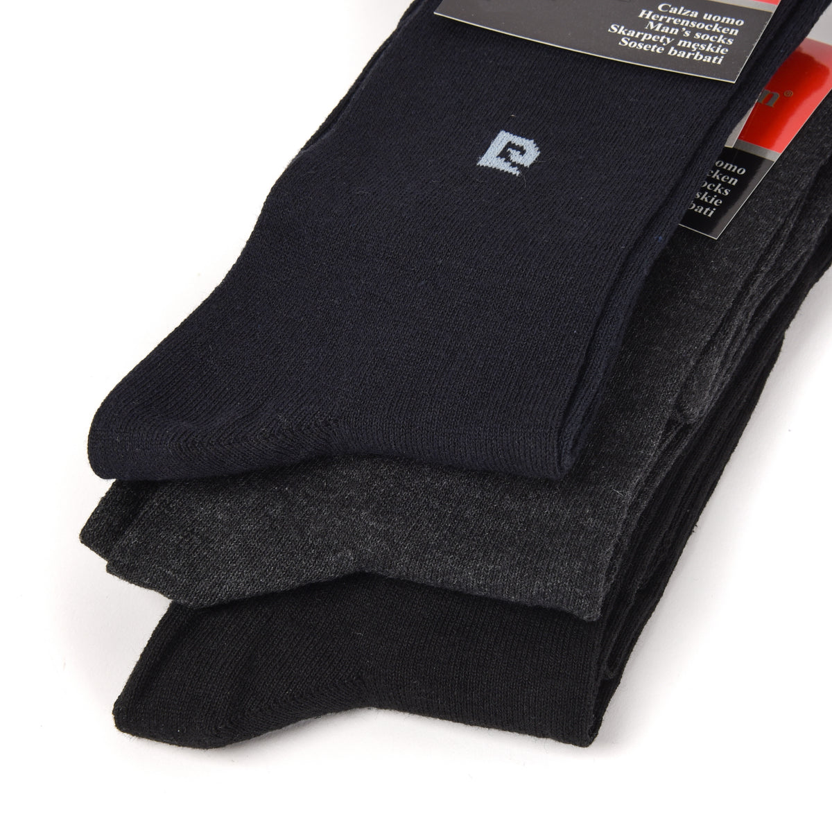 Calze da uomo in caldo cotone Pierre Cardin 3 paia