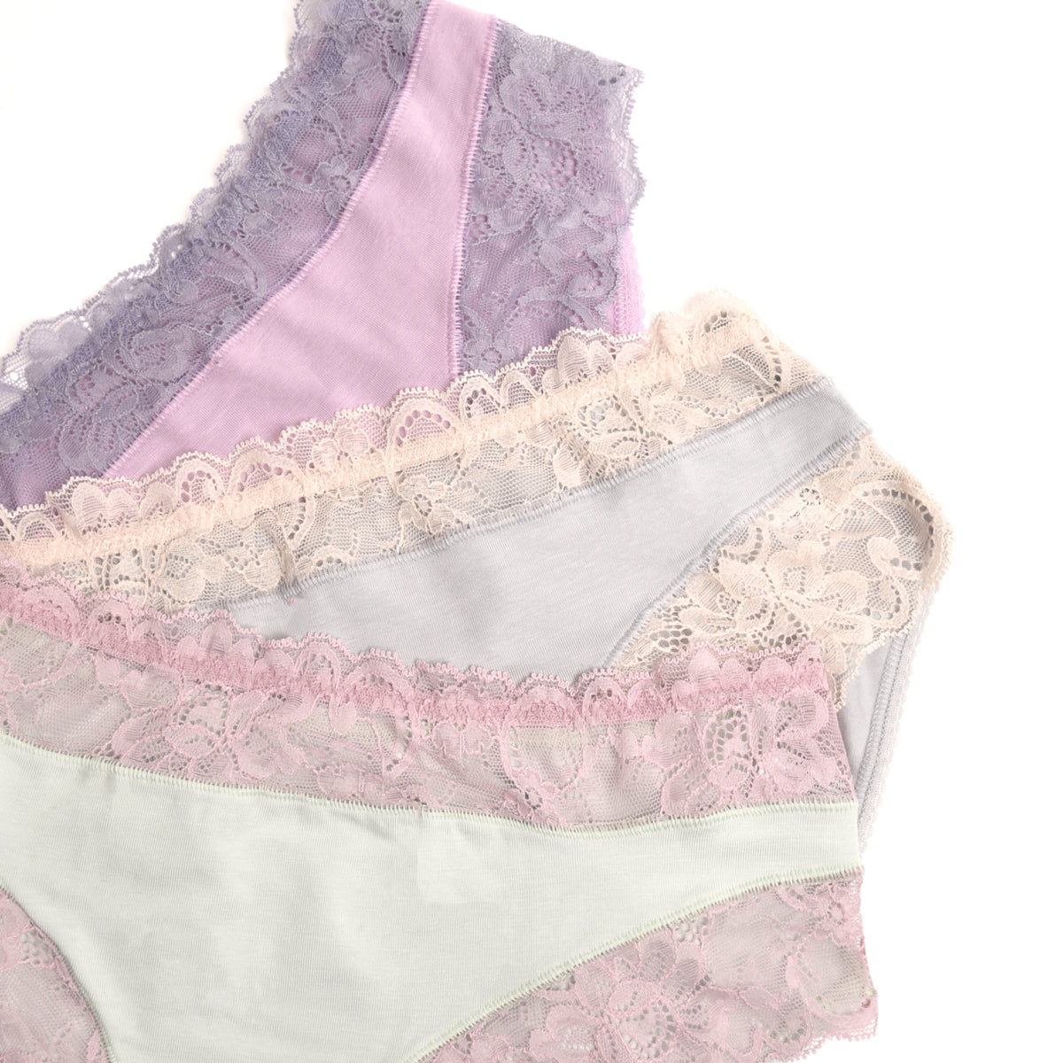 Slip donna Jadea 742 in cotone e pizzo 3 pz