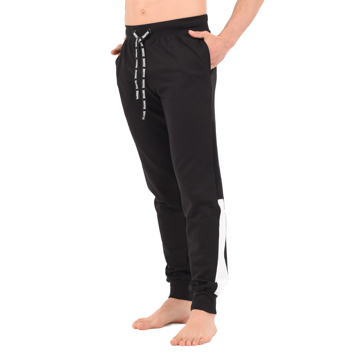 Pantaloni tuta Uficiale JUVENTUS 100% cotone nero