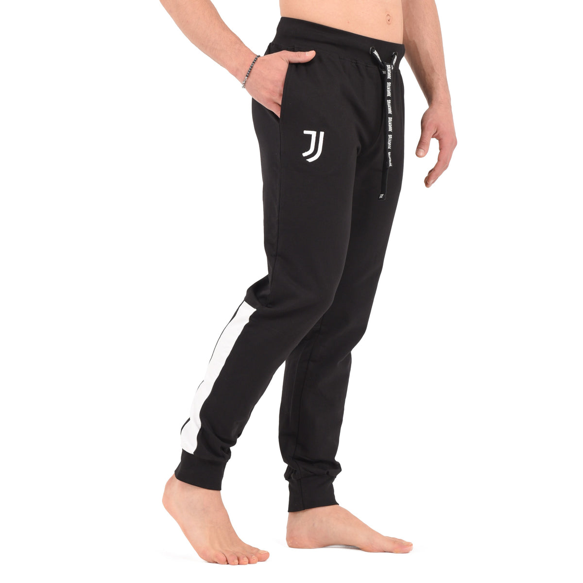 Pantaloni tuta Uficiale JUVENTUS 100% cotone nero