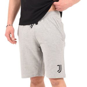 Pantaloncini tuta Uficiale JUVENTUS cotone grigio melange