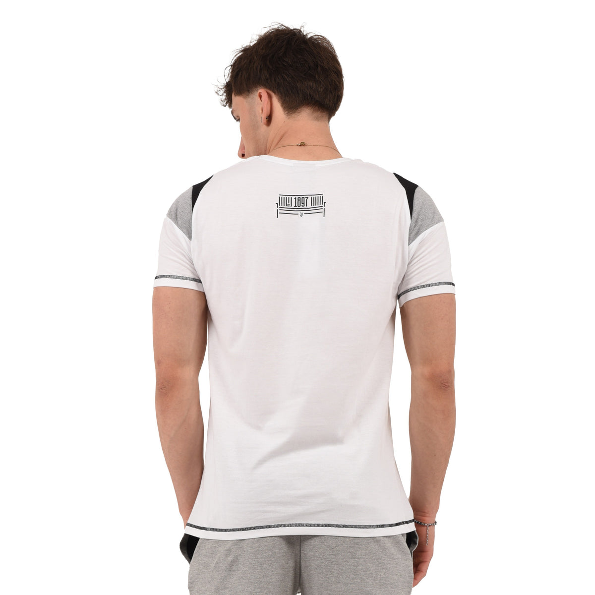 T-shirt maglia uomo girocollo 100% cotone ufficiale JUVENTUS