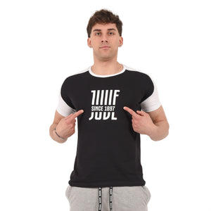 T-shirt maglia uomo girocollo 100% cotone ufficiale JUVENTUS nera