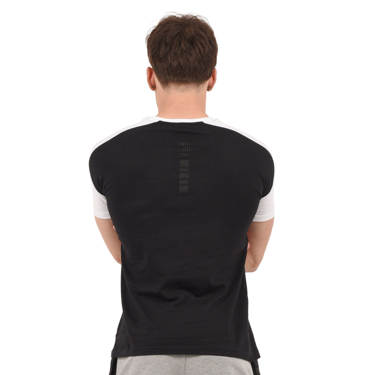 T-shirt maglia uomo girocollo 100% cotone ufficiale JUVENTUS nera