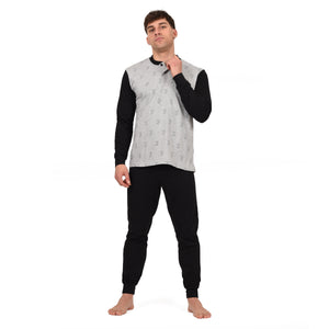 Pigiama uomo Juventus FC in cotone leggero bianconero PIGJ T10 2090