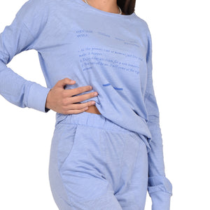 Pigiama donna Jadea 3147 100% cotone ortensia